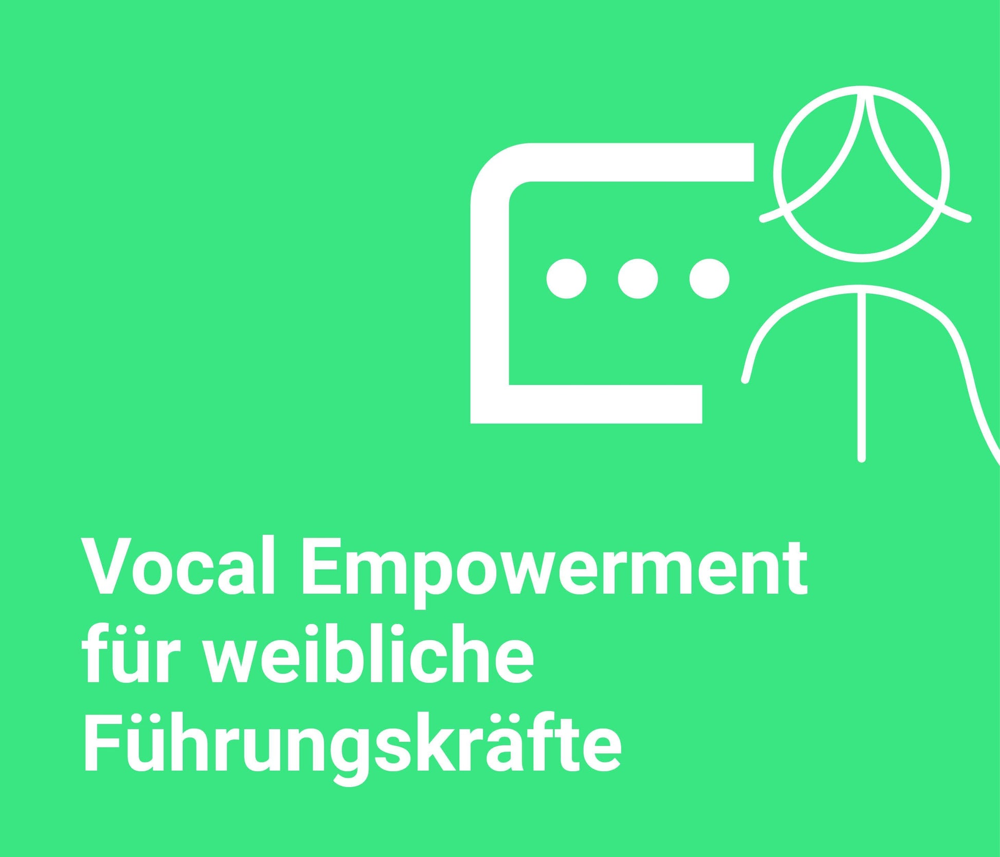 Vocal Empowerment für weibliche Führungskräfte